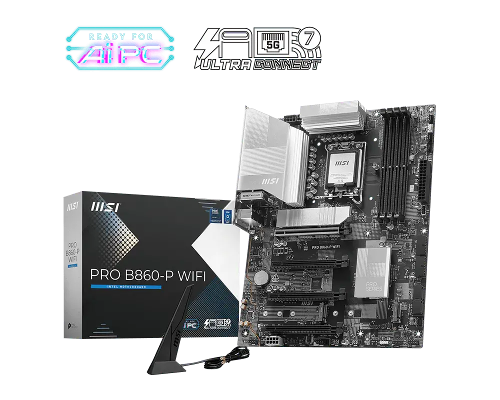 Дънна платка MSI PRO B860-P WIFI 7, LGA 1851 5