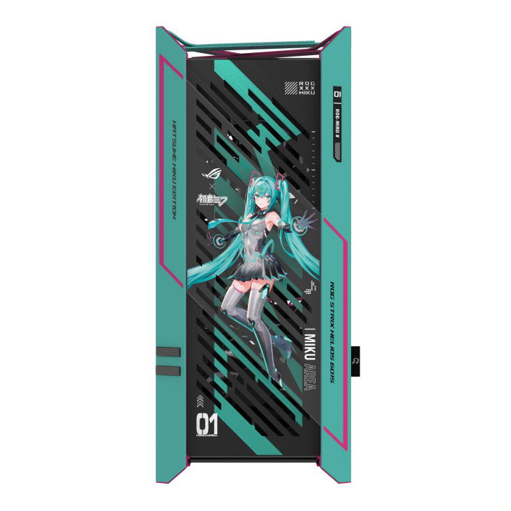Кутия ASUS ROG Strix Helios II Hatsune Miku Edition E-ATX Mid-Tower 2