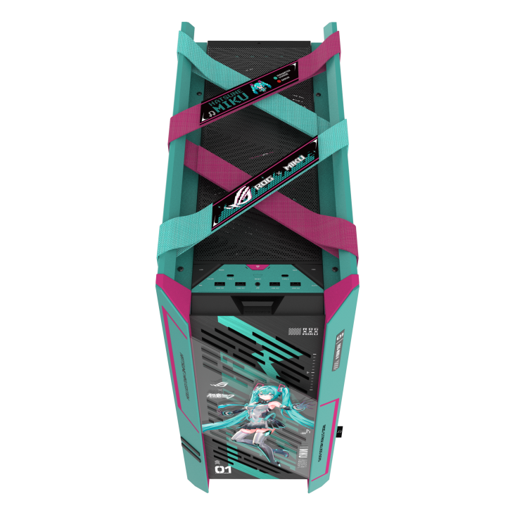 Кутия ASUS ROG Strix Helios II Hatsune Miku Edition E-ATX Mid-Tower 3