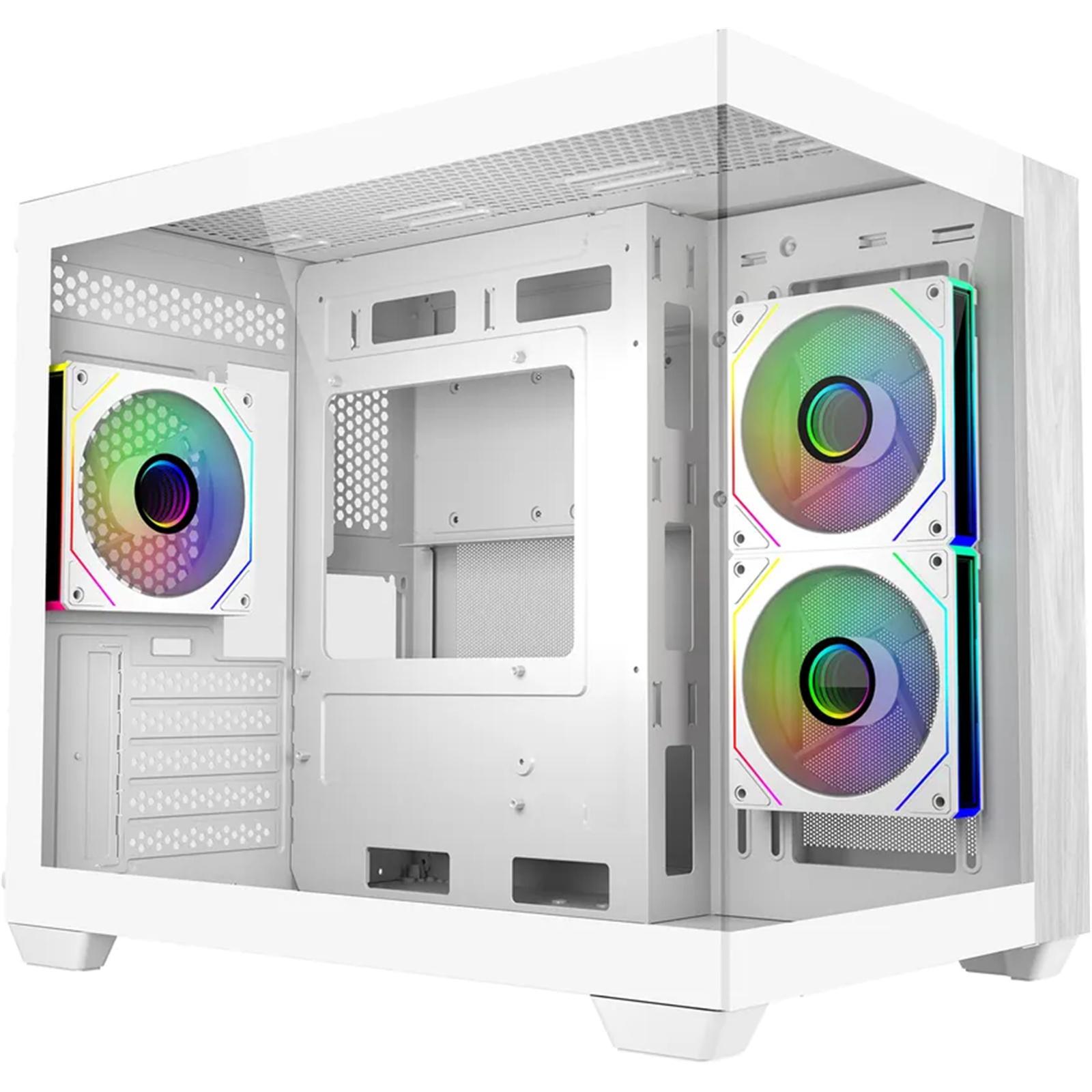Кутия CoolerMaster Elite 481 Wood - Бяла 1