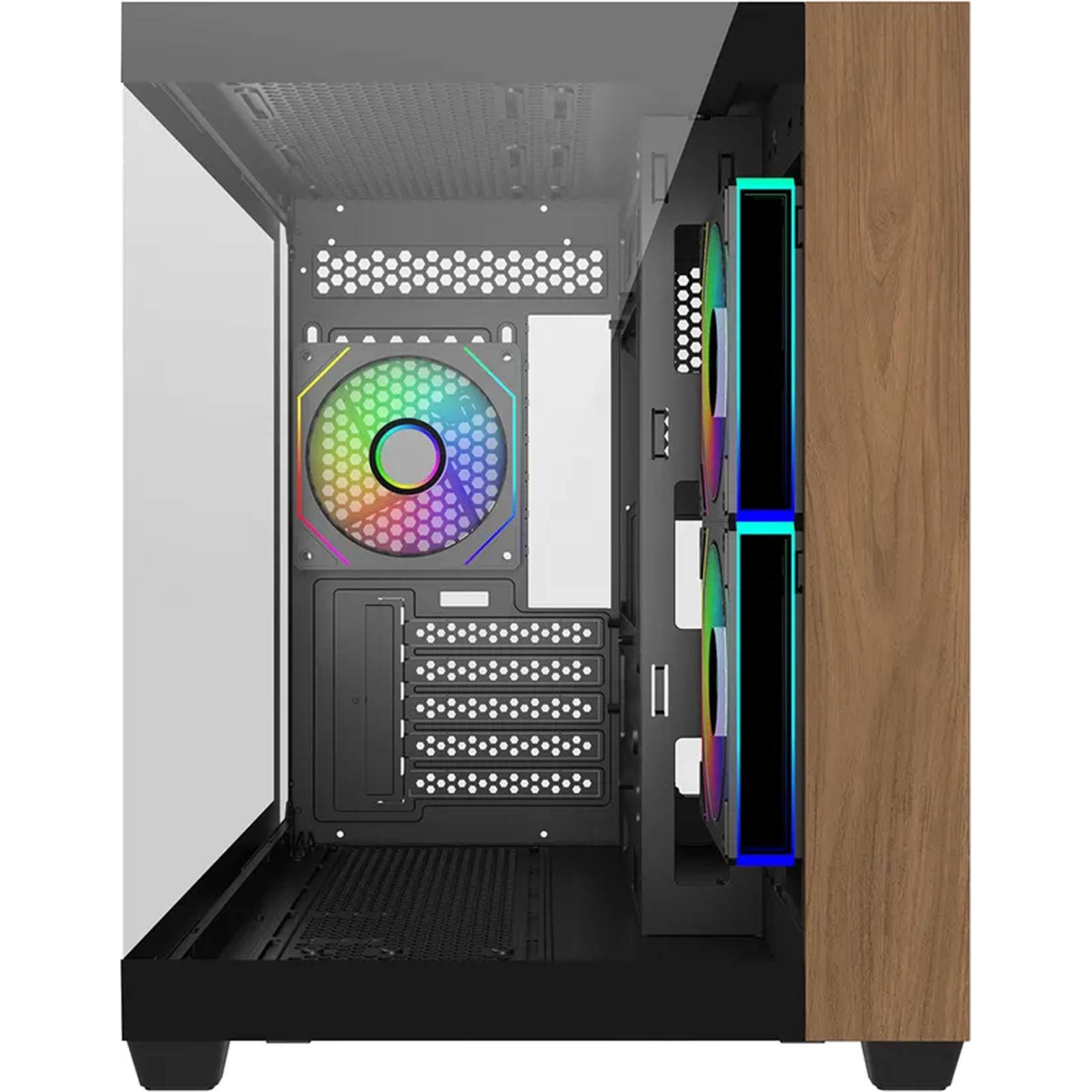 Кутия CoolerMaster Elite 481 Wood - Черна 2