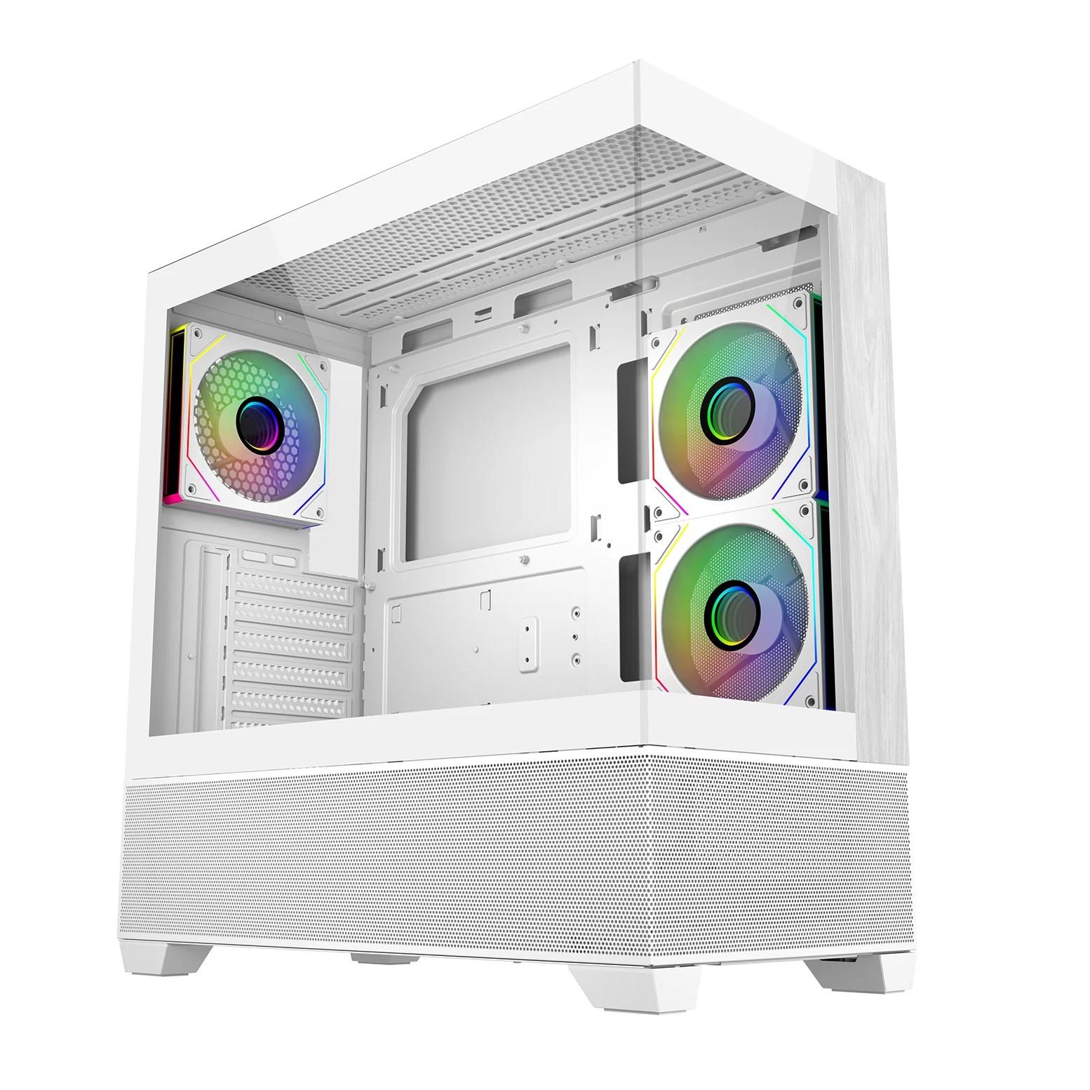 Кутия CoolerMaster Elite 690 Wood - Бял 1