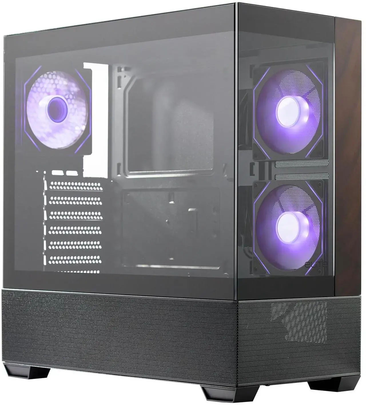 Кутия CoolerMaster Elite 690 Wood - Черна 2