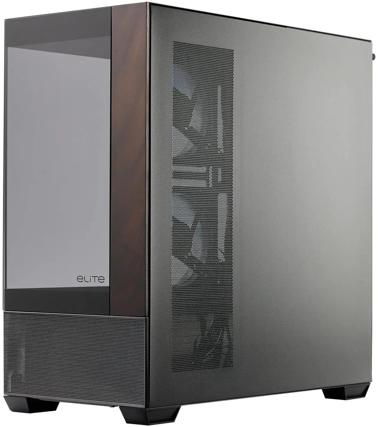 Кутия CoolerMaster Elite 690 Wood - Черна 5