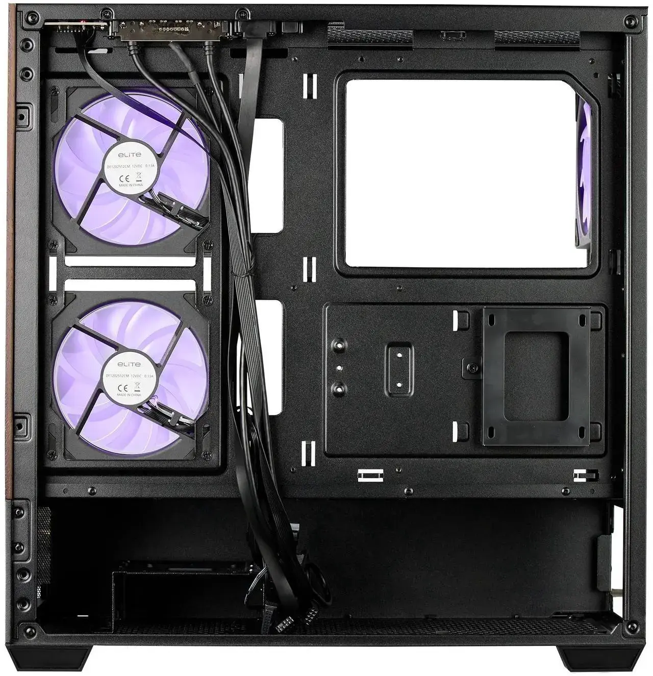Кутия CoolerMaster Elite 690 Wood - Черна 6