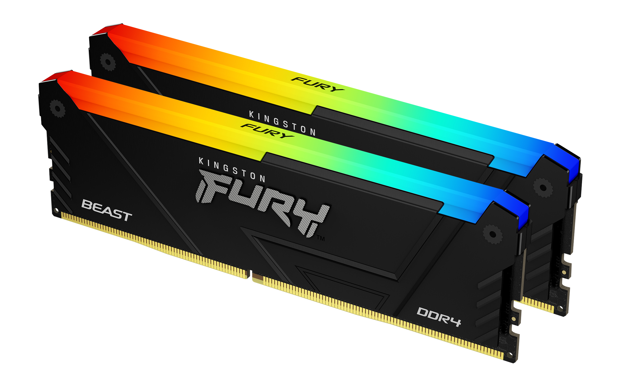 Памет Kingston FURY Beast Black RGB 16GB(2x8GB) DDR4 3600MHz CL17 1