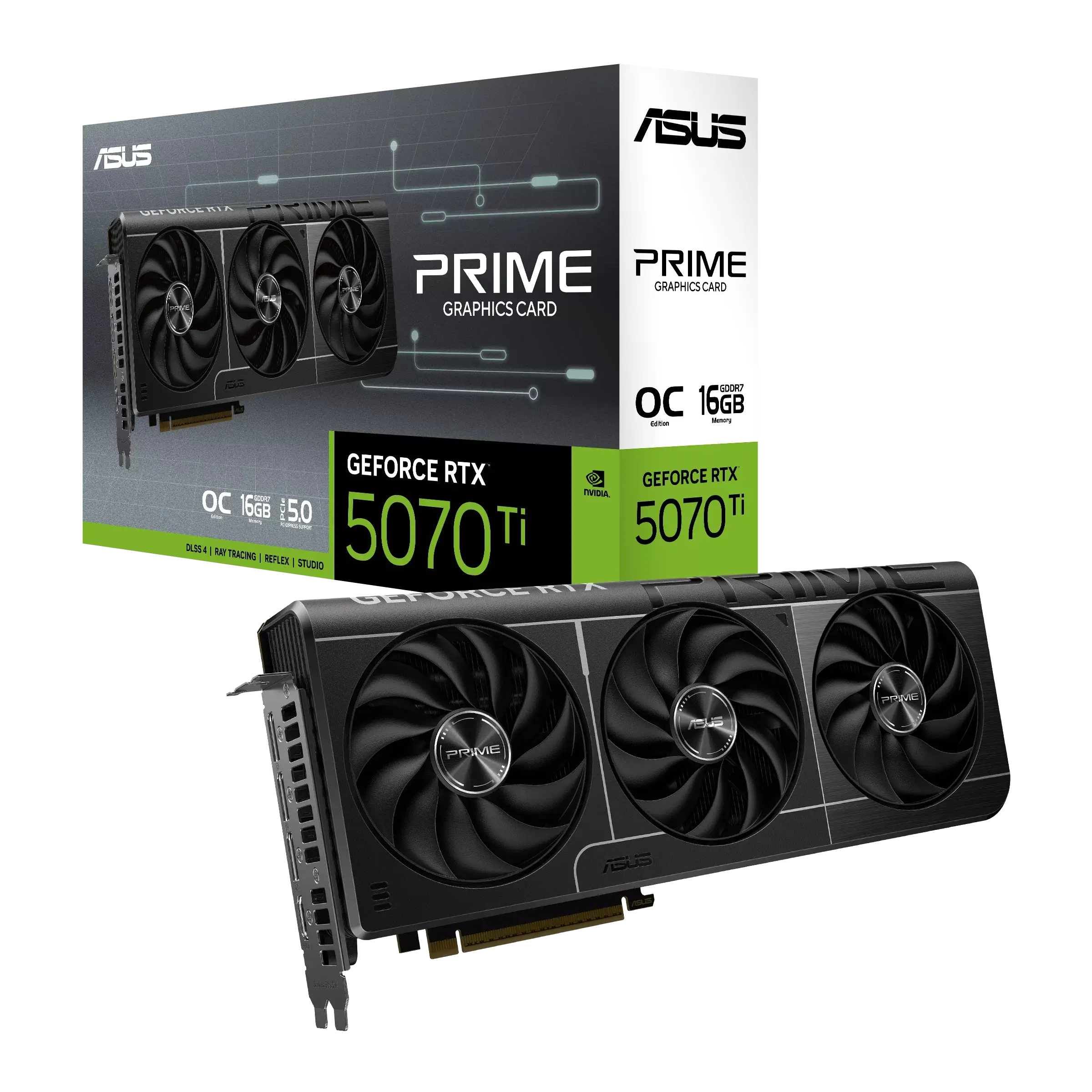 Видео карта ASUS PRIME RTX 5070 TI OC Edition 16GB GDDR7 7