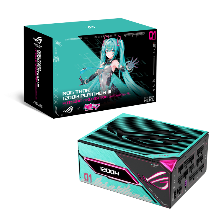 Захранващ блок ASUS ROG Thor 1200W Platinum III Hatsune Miku Edition 10