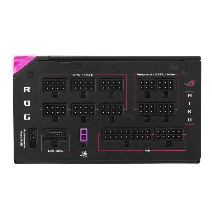 Захранващ блок ASUS ROG Thor 1200W Platinum III Hatsune Miku Edition 9